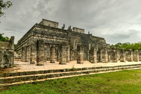 Templo Los Guerreros Templo Dos Guerreiros Chichen Itza Yucatan México — Fotografia de Stock