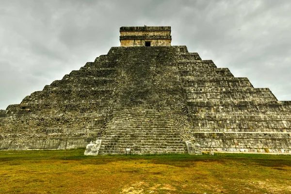 Pyramida Kukulkan Chichen Itza Starobylé Město Maya Oblasti Yucatan Mexiku — Stock fotografie