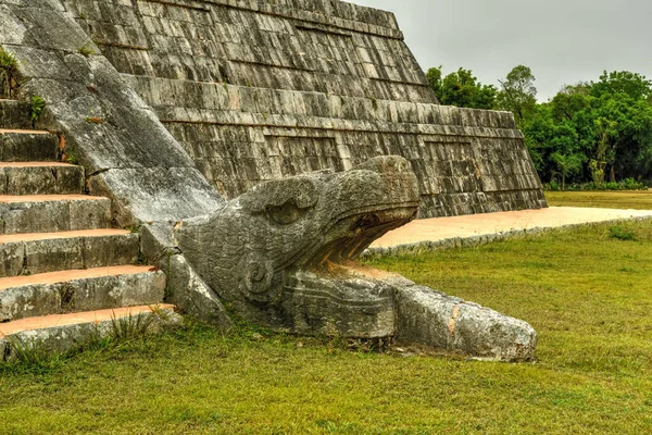 Pyramida Kukulkan Chichen Itza Starobylé Město Maya Oblasti Yucatan Mexiku — Stock fotografie