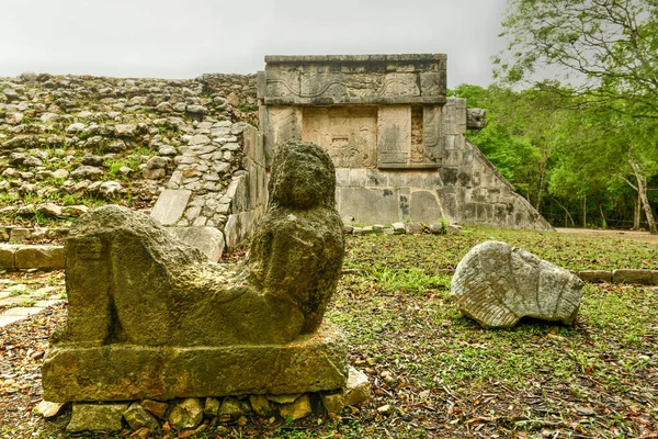 Vénusz Platform Chichen Itza Nagy Plázában Egy Nagy Prekolumbiai Város — Stock Fotó