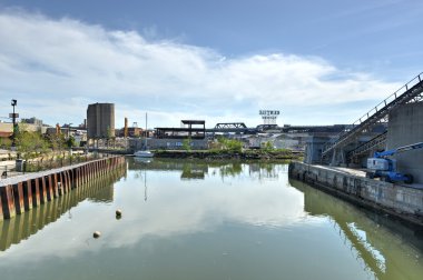 Gowanus'ta canal, brooklyn, ny