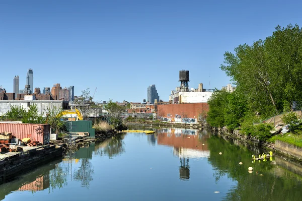 Kanal Gowanus, Brooklyn, ny — Stockfoto