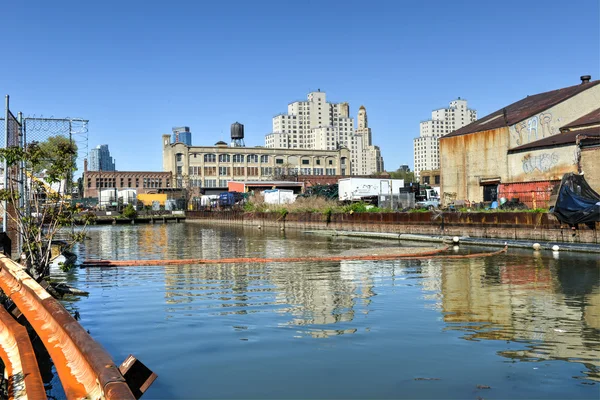 Kanal Gowanus, Brooklyn, ny — Stockfoto