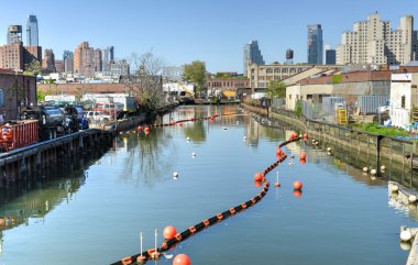 Gowanus'ta canal, brooklyn, ny