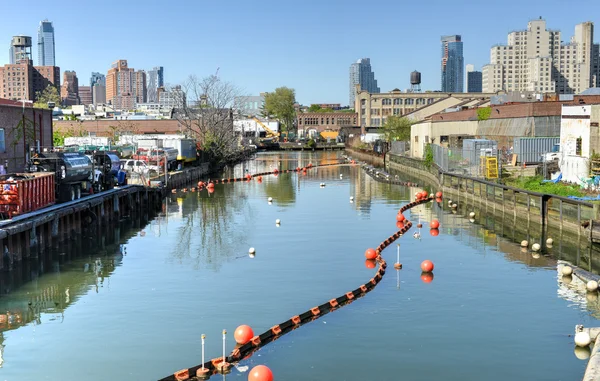 Canal Gowanus, brooklyn, ny — Foto de Stock