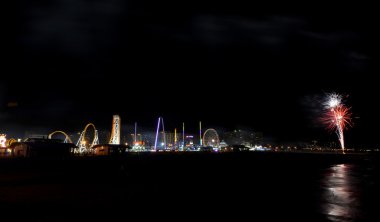 Coney Island beach havai fişek