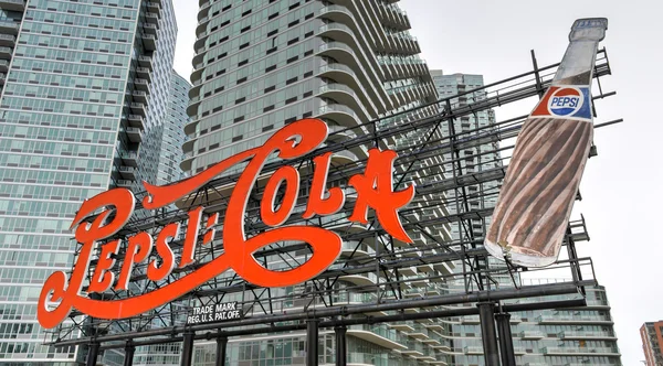 Pepsi cola sinal, long island city — Φωτογραφία Αρχείου