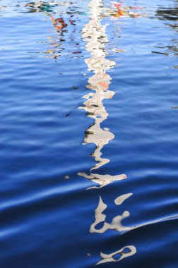 Felucca yansıması - Asvan, Mısır