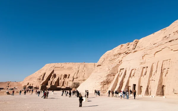 Abu simbel an der Grenze zwischen Ägypten und Sudan — Stockfoto