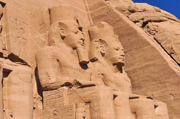 Abu Simbel na fronteira entre o Egito e o Sudão — Fotografia de Stock