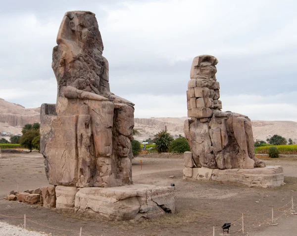 Collosi de Memnon - Luxor, Egito — Fotografia de Stock