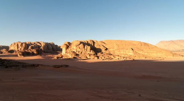 Wadi rum woestijn, Jordanië — Stockfoto