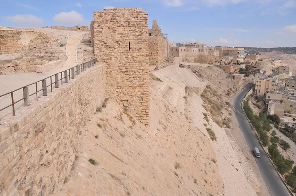 Kerak - kasteel van de kruisvaarder van kerak, Jordanië — Stockfoto