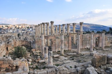 antik kalıntıları: jerash, jordan