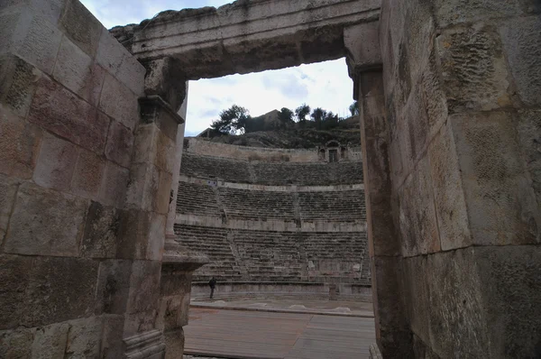 Római amfiteátrum - amman, Jordánia — Stockfoto