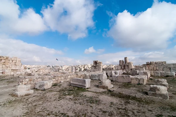 Roman Ruins of the Citadel - Amman, Jordan — Stock Photo, Image