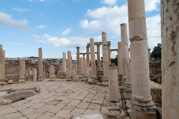 Jerash, Jordánia romjai — Stock Fotó