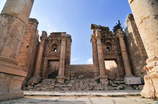 Ruiny Džeraš, Jordánsko — Stock fotografie