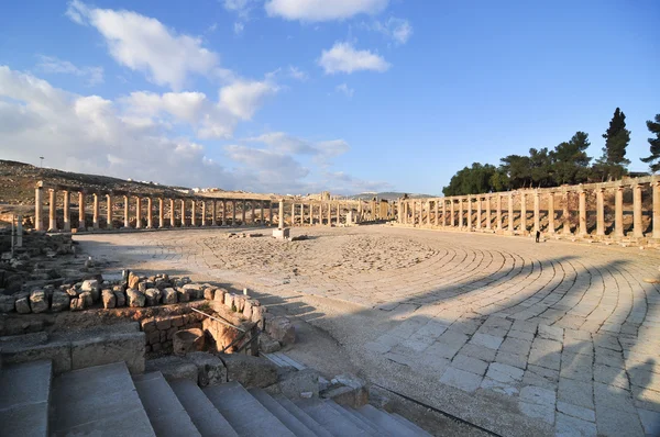 Οβάλ φόρουμ - jerash, Ιορδανία — Φωτογραφία Αρχείου