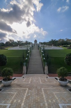 Bahai bahçeleri ve tapınak - Haifa, İsrail