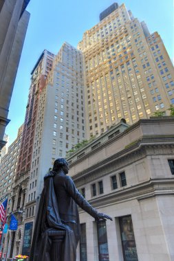 George Washington, Federal Hall, Wall St, Manhattan, Ny