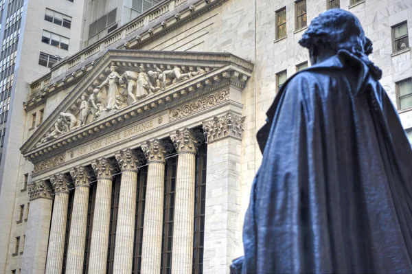 George Washington, Federal Hall, Wall St, Manhattan, New York — Stock Fotó