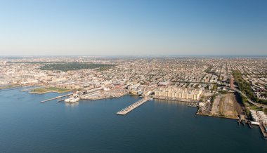 Manhattan, new york havadan görünümü