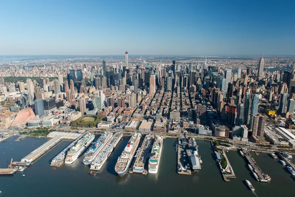 Vista aérea de Manhattan, Nova Iorque — Fotografia de Stock