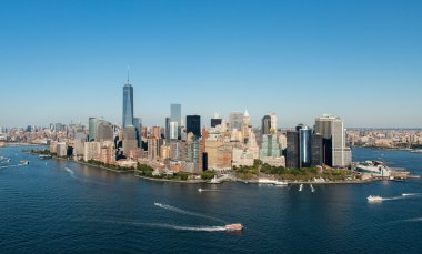 Manhattan, new york havadan görünümü