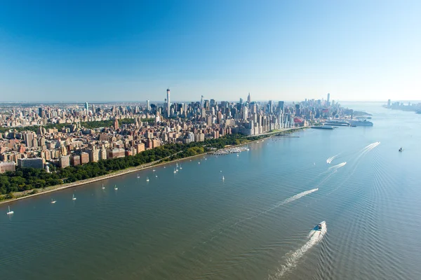 Vista aérea de Manhattan, Nova Iorque — Fotografia de Stock
