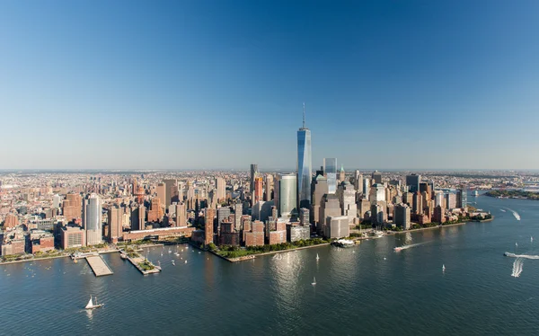 Luchtfoto van manhattan, new york — Stockfoto