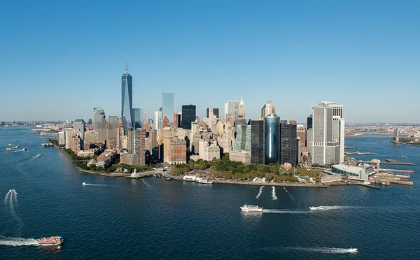 Letecký pohled na manhattan, new york — Stock fotografie