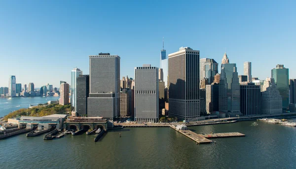 Flygfoto över manhattan, new york — Stockfoto