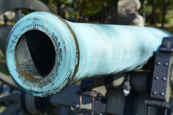 Dělo - Gettysburg národní vojenské Park, Pensylvánie, USA — Stock fotografie