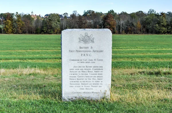 Memorial Monument, Gettysburg, Pa — Stock fotografie