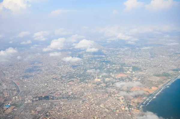 Vista aérea de Accra, Gana — Fotografia de Stock