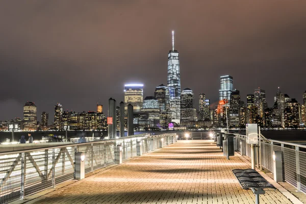 Ciudad de Nueva York skyline desde Nueva Jersey — Foto de Stock