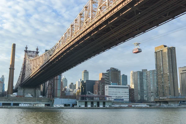 Roosevelt Adası kablo tramvay, Manhattan, New York — Stok fotoğraf