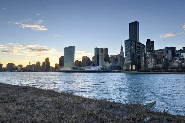 Vista de Manhattan da Ilha Roosevelt — Fotografia de Stock