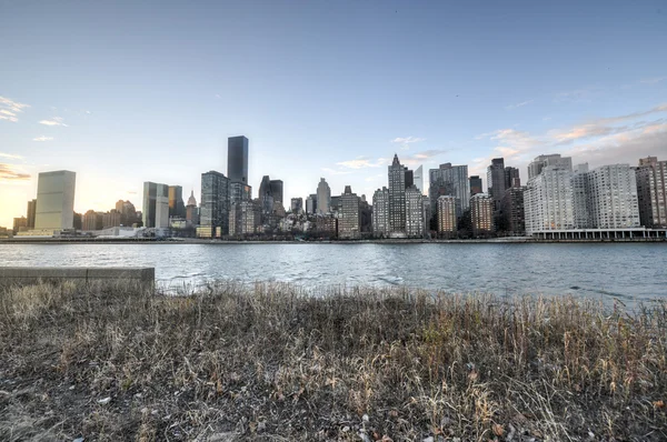 Vista de Manhattan desde Roosevelt Island — Foto de Stock