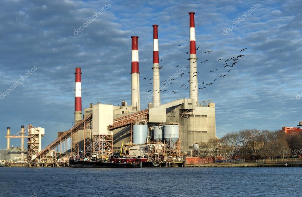 Ravenswood Generating Station, New York Foto Stock Foto