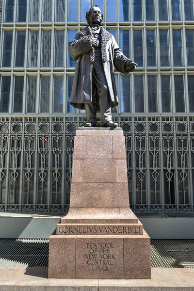 Памятник Корнелиусу Вандербилту, Grand Central, Нью-Йорк — стоковое фото