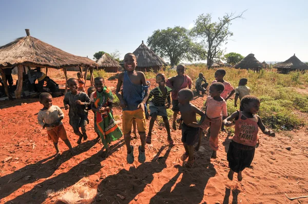 Crianças de Mikuni Village, Zâmbia — Fotografia de Stock