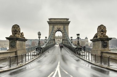 Szechenyi Chain Bridge - Budapest, Hungary clipart
