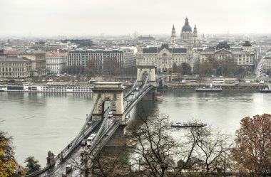 Szechenyi zincir köprü - Budapeşte, Macaristan