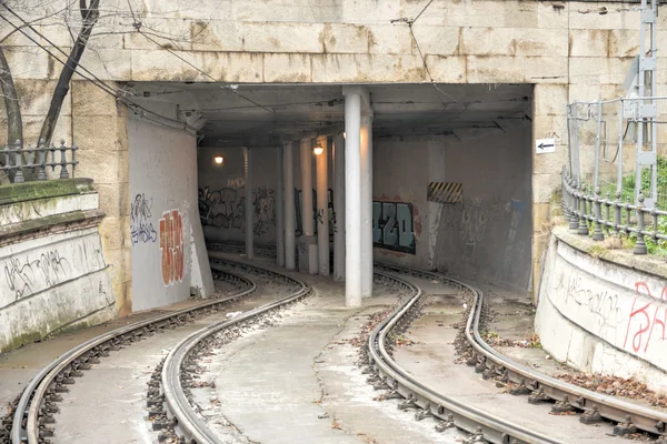 Túnel de tranvía - Budapest, Hungría — Foto de Stock