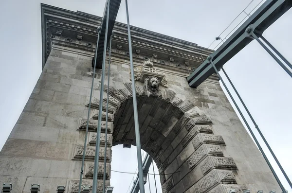 Szechenyi Chain Bridge - Budapest, Hungary — Stock Photo, Image