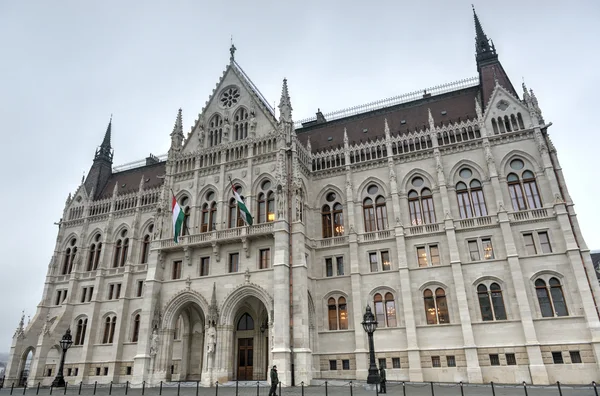 Edifício do Parlamento húngaro Budapeste, Hungria — Fotografia de Stock