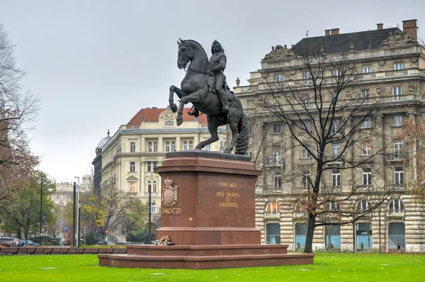 Estátua Ferenc II Rakoczi - Budapeste, Hungria — Fotografia de Stock