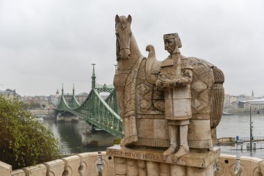 St. Stephen anıt Gellert Hill - Budapeşte, Macaristan